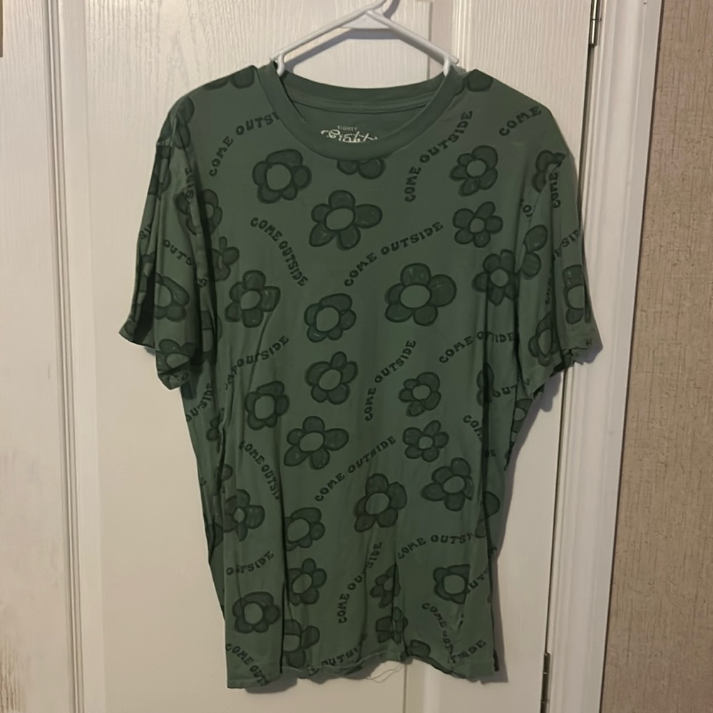 Green Floral Shirt